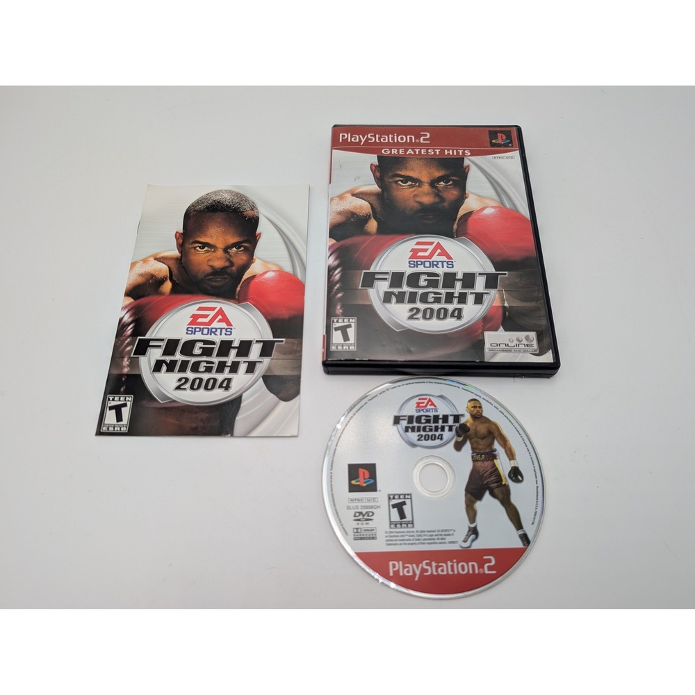 EA Sports Fight Night 2004 PS2 Game Sony PlayStation 2 Complete Hits CIB Boxing